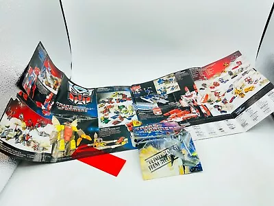 G1 Transformers 1985 Checklist With Brochures And Decoder Strip (5l-777) • $9.95