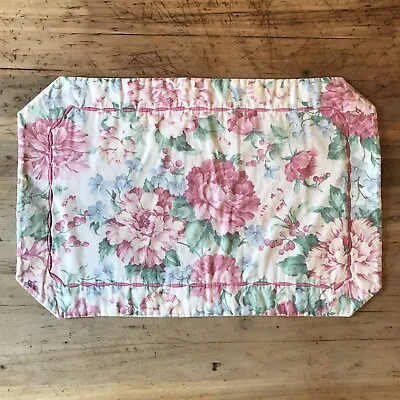 Vintage Pastel Cabbage Rose Placemats Cottage Core Shabby Chic Floral Handcraft • $19.99