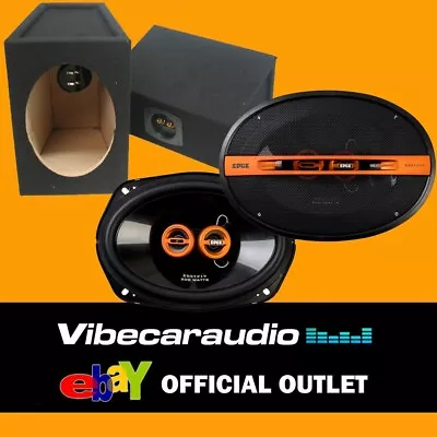 £69.95 • Buy Edge EDST219  6  X 9  3-Way Coaxial Shelf Van Speakers 400W Max Power + 6x9 Box