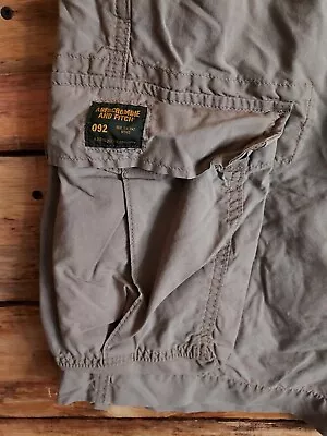 Vintage Abercrombie And Fitch Cargo Shorts Mens 34 Med Tan Color • $38.68