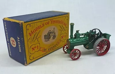 Matchbox Models Of Yesteryear Y-1a Alchin Traction Engine With C Type Box • £7.61