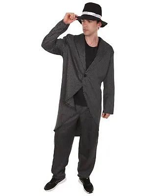 Mob Boss Mafia Al Capone Gangster Style Adult Men Cosplay Costume Jacket HC-469 • $62.48