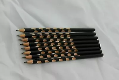 HB Pencils 100 - 1000  Black Groove Grip Bulk Wholesale Pencils Triangle Shape • $39