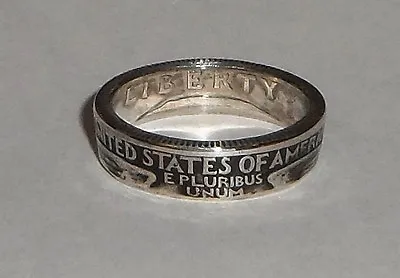 US PRIDE STATE QUARTER Silver  Coin Ring  Size 4-12 Display Your US Pride • $29.99