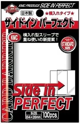 100 KMC Perfect Inner Sleeves SIDE IN Card Protectors Barrier Standard 64 X 89mm • $7.95