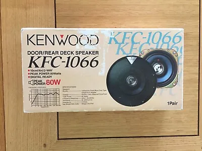 KENWOOD KFC-1066 Door Deck Rear Deck Speakers 80W • $79.95