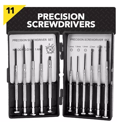 11 Mini Precision Screwdriver Set Kit Repair Tool Phone Glasses Watch Jewellers • £2.99