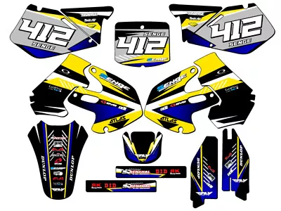 1999-2000 RM 250 SURGE Yellow Senge Graphics Kit Compatible With Suzuki • $134.99