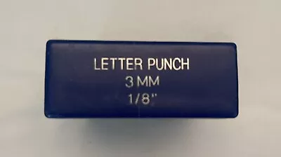 1/8  3mm LETTER STAMP SET – Steel  Working Punch Stamps Tool  Punches A To Z & • $15.95