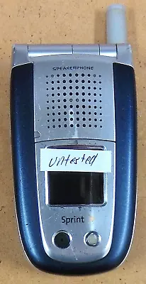 Sanyo MM-8300 - Blue And Silver ( Sprint ) Rare Cellular Flip Phone - Untested • $8.49