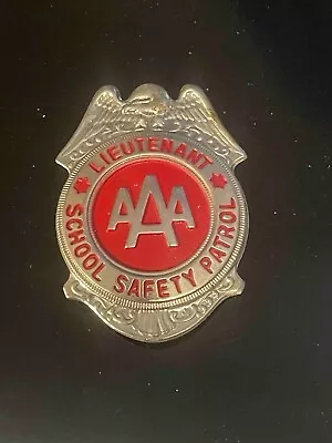 Aaa School Safety Patrol Badges Lieutenant!  All Metal • $19.99