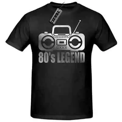 80's Legend Boombox T Shirt 80's Unisex T Shirt 80's T Shirt.(Silver Slogan) • £9.99