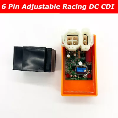Performance 6 Pin Adjustable Racing DC CDI For 50CC-250CC Scooter Moped ATV GY6 • $21.99