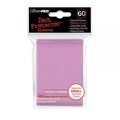 Ultra Pro - Protector Sleeves Deck - Solid Pink (60pcs) For Yugioh • £4.54