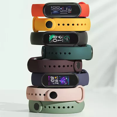 Bracelet Mi Band 3 / 4 / 5 / 6 For Xiaomi Fitness Tracker Smartwatch Silkon  • $4.78