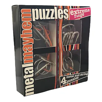 Professor Puzzle Metal Mayhem Extreme Range - 4 Metal & String Puzzles • £7.99