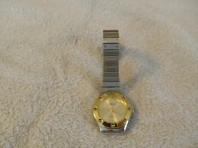 Marcel 2 Tone Watch Silver/Gold 20-854 Adjustable Band  New Battery • $6.95