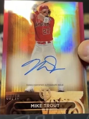 2024 Topps Tribute Mike Trout Pillars Of The Game Auto Autograph # 08/10 SP • $280