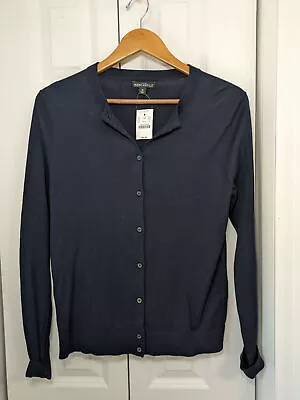 J.Crew Women's Size Medium Cardigan Sweater Navy • $25.90