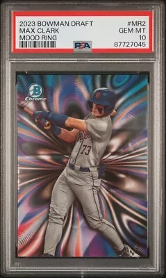 2023 Bowman Draft Max Clark Mood Ring PSA 10 GEM MINT • $79.95