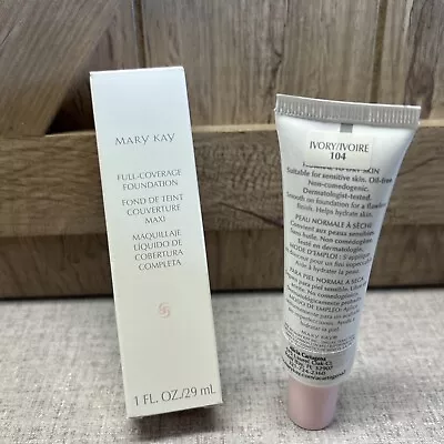 Mary Kay IVORY 104 Medium Coverage Foundation~Pink  Cap~New In Box • $19.99