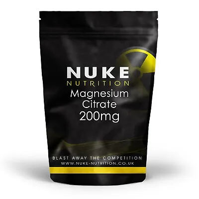 £5.99 • Buy 180 X 200mg Magnesium Citrate Vegan Tablets Capsules 30% Elemental