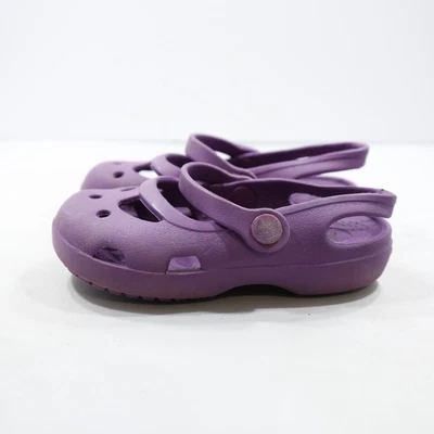 £16.31 • Buy Crocs Shayna Purple Rubber Slingback Sandals - Toddler 6
