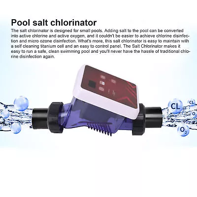 Saltwater Chlorinator Swimming Pool Salt Chlorine Generator Salt Water 9934 HG • £194.11