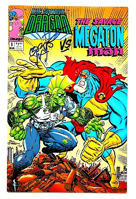 Savage Dragon Megaton Man #1 Signed By Erik Larsen Image Comics • $15.99