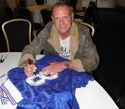 £155 • Buy Paul Gazza Gascoigne Signed Rangers Shirt