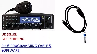 CRT 6900 V VOX V7 + USB PROGRAMMING CABLE & SOFTWARE 6900v 10m 11m UK CB 27/81 . • £196.95