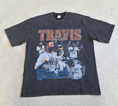 Travis Scott - Cactus Jack T-shirt Men's Size XL Vintage Style Rap Hip Hop - NEW • $42.49