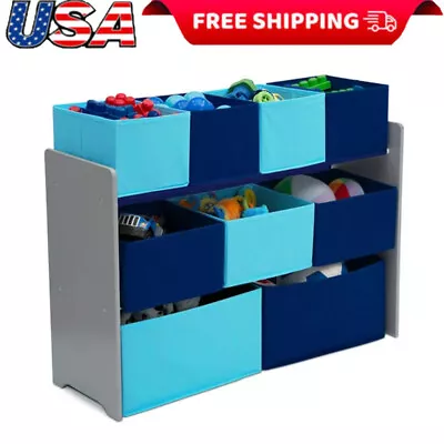 Multi-Bin Toy Organizer With Storage Bins Toy Storage Shelf Playroom Home HOT • $33.22