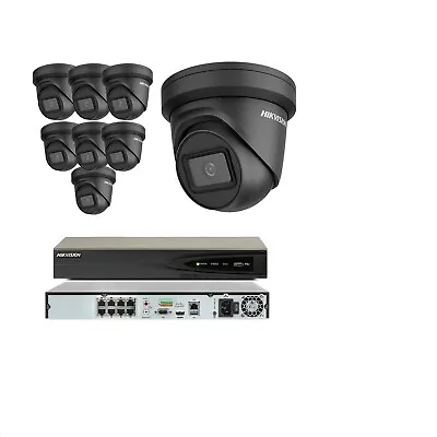 Hikvision 8mp 4k Uhd Cctv System Poe 8ch Channel Nvr Darkfighter Dome Camera Kit • £223.90