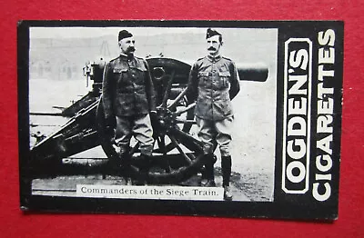 Ogdens Tab scarce Antique 1901 Cigarette Card British Army  Field Gun Commanders • £1.99