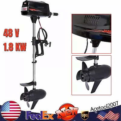 HANGKAI 48V 1.8KW Brushless Motor Electric Outboard Motor Boat Engine Heavy Duty • $301