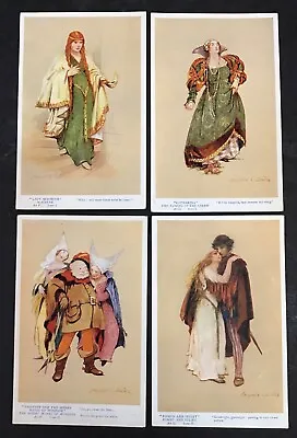 Lot Of Four Marjorie Bates Shakespeare Artist Postcards • $24.95