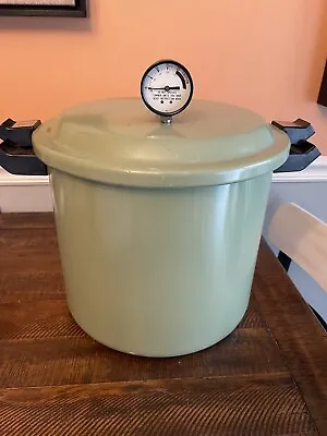 Vintage Sears 21 Quart Pressure Cooker Canner Avocado Green 620.51430 • $139.99