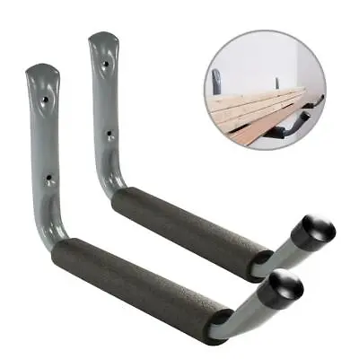 2 X Giant Heavy Duty Padded Storage Hooks 370mm Wall Mounted Ladder Bike Garage • £18.99