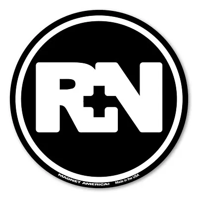 RN Black Circle Magnet • $3.49