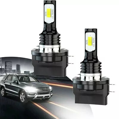 H11B LED Headlight Bulbs Conversion Kit High And Low Beam White Super Bright • $11.86