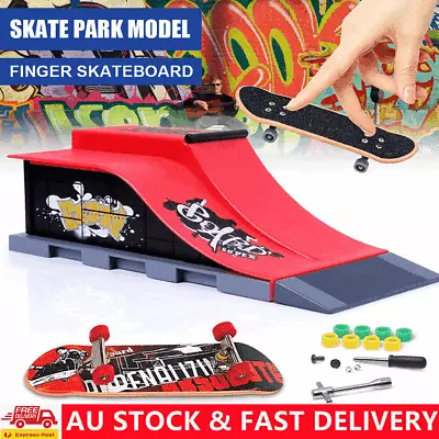 Mini Finger Skateboard Kit Safe Fingerboard Ramps Set For Children Xams Gift Toy • $17.90