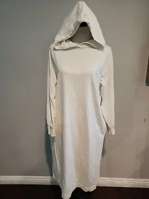 $19.99 • Buy Zara Womens Long Sleeve Hoodie Midi Sweater Dress Ivory Size M A-152