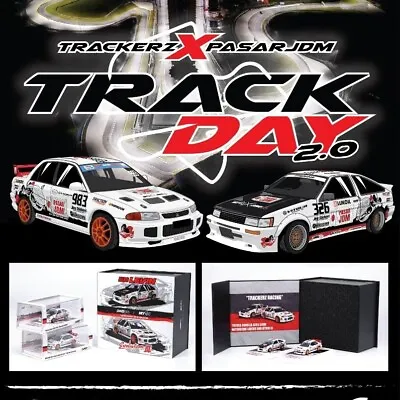 INNO64 Trackerz Racing Set TOYOTA AE86 LEVIN + Mitsubishi Lancer Evolution III • $49.99