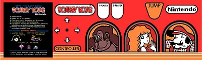 Donkey Kong Arcade CPO Control Panel Sticker Graphic Decal • $20