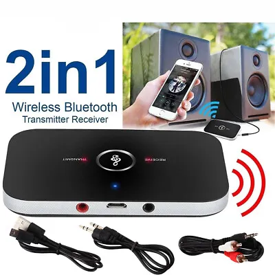 2in1 Bluetooth Transmitter & Receiver Wireless A2DP Home TV Stereo Audio Adapter • $12.88