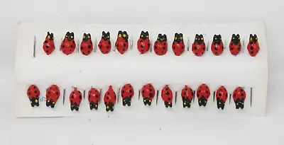 Set Of 24 Vintage Ladybug Straight Pins • Crafting Sewing Ladybird Japan New NOS • $11.99