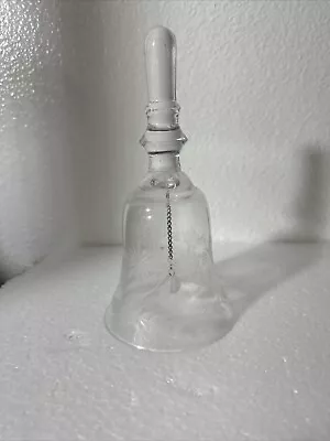 Vintage Etched Crystal Bell • $25