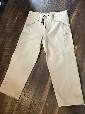 US Military Goretex? Fuel Handlers? Desert Tan PANTS TROUSERS XL-SHORT • $45