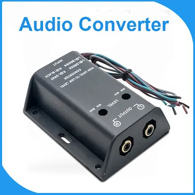 £15.31 • Buy RCA Converter 2 Channer Car Stereo Audio Output Converter & Wiring Universal